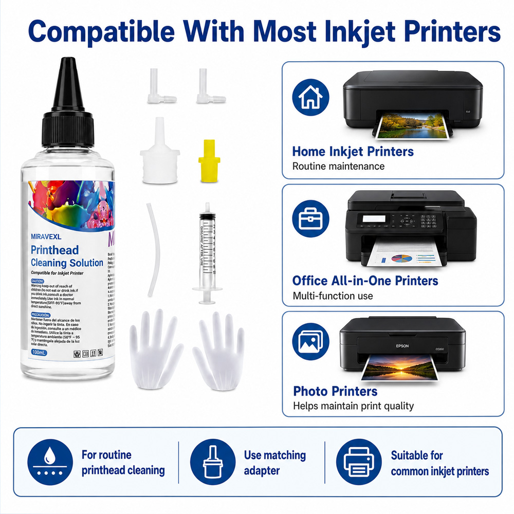 MIRAVEXL Printhead Cleaning So - đánh giá và giá Sublimation Ink 100Ml