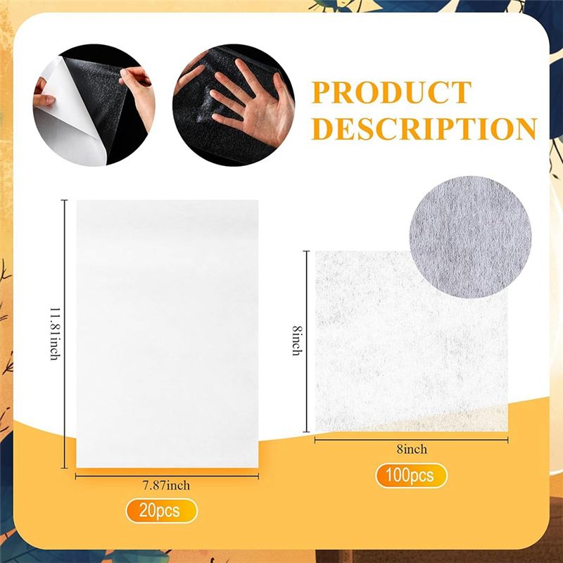 [ABFI!】 20 Pcs Double Sided Ir - đánh giá và giá Embroidery Stabilizer Backing